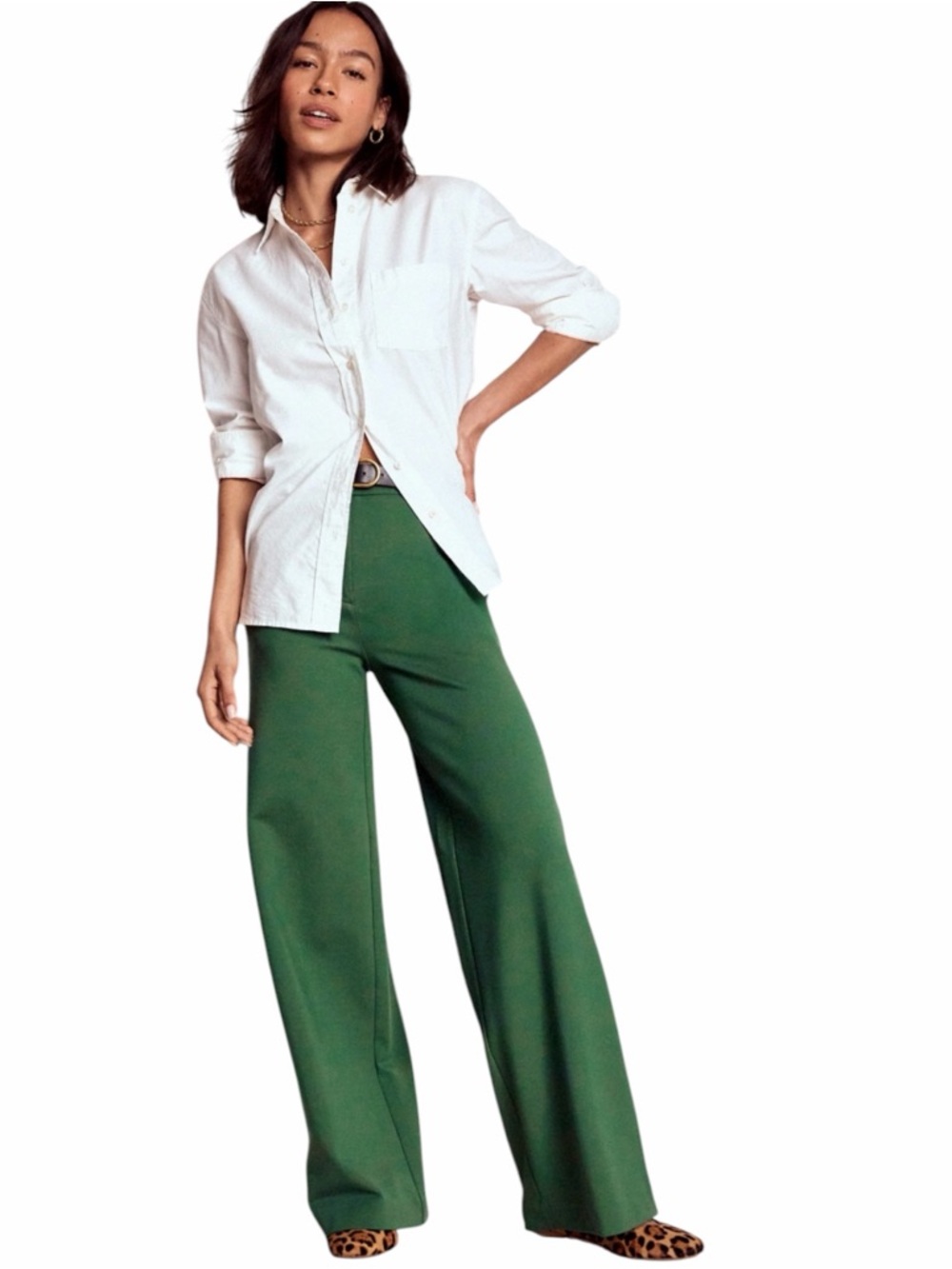 Boden Belgravia Ponte Pants in Hunter Green Size 8R